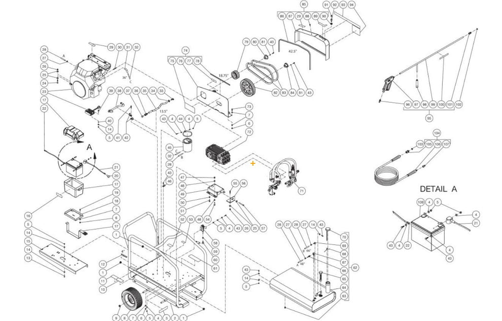 DC-3008-WC4H6G (sn:0-99999999) Frame Assembly Parts by Mi-T-M
