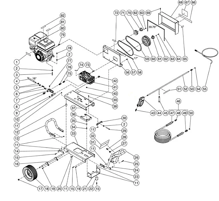 DC-3504-BA0H6G, DC-3504-BA0K6G Frame Assembly Parts by Mi-T-M
