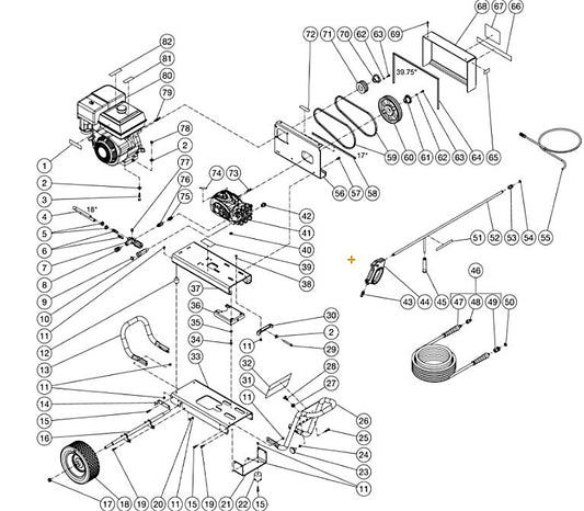 DC-3504-BA0H6G, DC-3504-BA0K6G Frame Assembly Parts by Mi-T-M