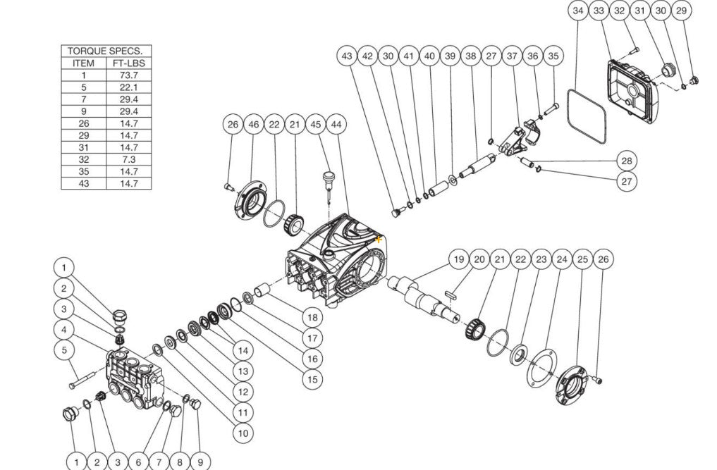 DC-3504-W5M6G, DC-4004-BA0K6G, DC-4004-BA0M6A (sn:0-99999999), CW-2405-4ME1 (sn:11326875-11448401) Pump Assembly Parts by Mi-T-M