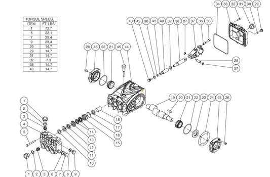 DC-3504-W5M6G, DC-4004-BA0K6G, DC-4004-BA0M6A (sn:0-99999999), CW-2405-4ME1 (sn:11326875-11448401) Pump Assembly Parts by Mi-T-M