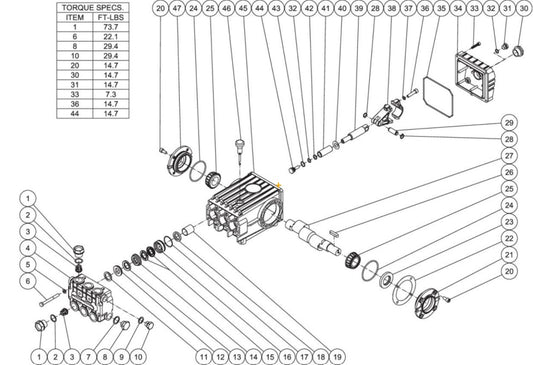 DC-4004-BA0H6G (sn:0-99999999) Pump Assembly Parts by Mi-T-M