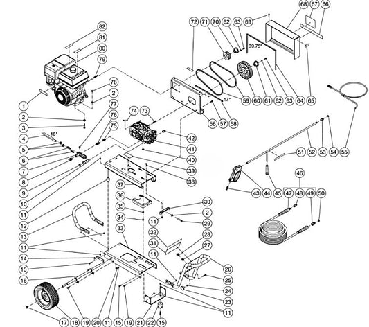 DC-4004-BA0H6G (sn:0-99999999) Frame Assembly Parts by Mi-T-M