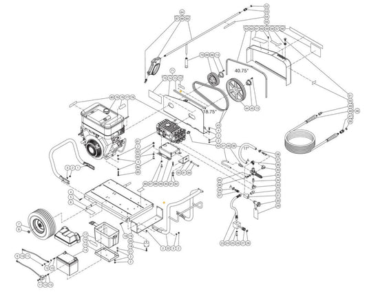 DC-4004-W5V6G Frame Assembly Parts by Mi-T-M