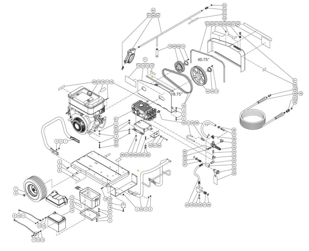 DC-4004-W5V6G Frame Assembly Parts by Mi-T-M