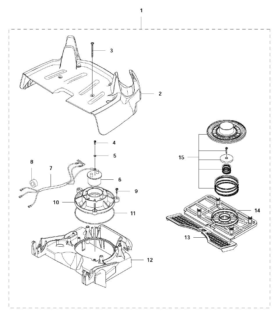 DC 1400 Top Door Assembly Parts