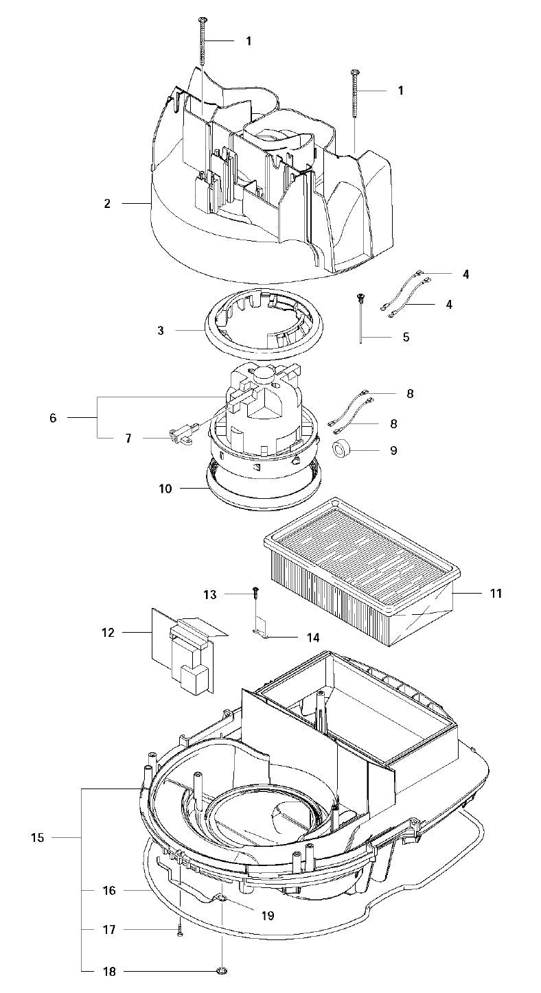 DC 1400 Vaccum System Assembly Parts