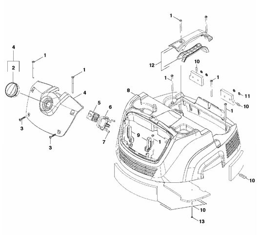 DC 3000 Cover Assembly Parts