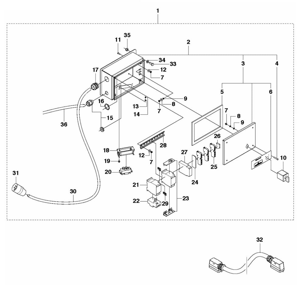 DC 5500 Electric Box Assembly Parts