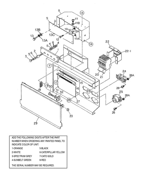DCA20SPXU2 Output Terminal Assembly Parts for ML20 Light Towers by Multiquip