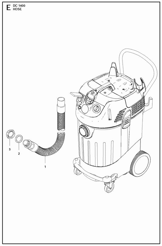 Hose Parts For DC 1400 Parts By Husqvarna