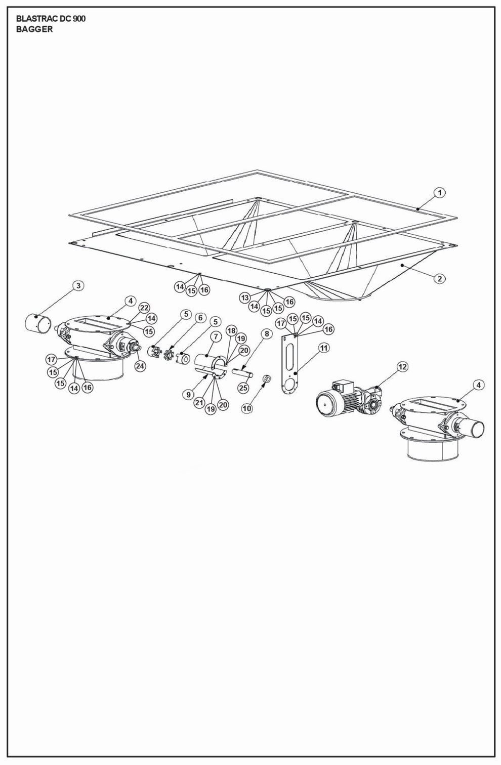 Bagger Parts For DC 900 By Husqvarna	