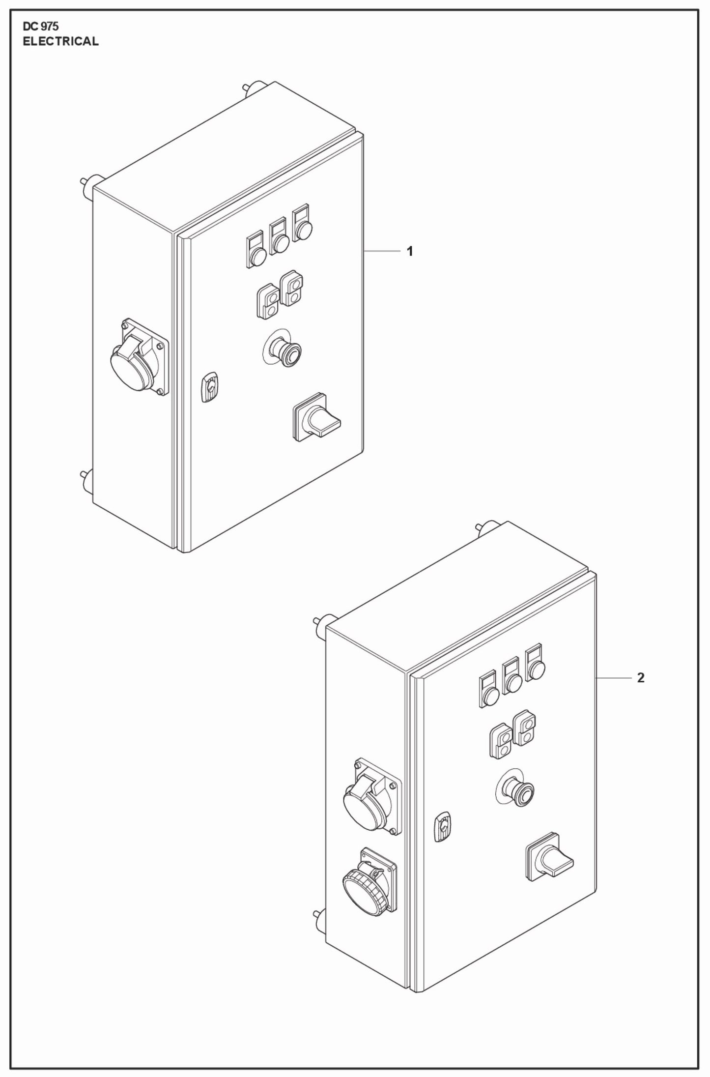 Electrical Parts For DC 975 By Husqvarna