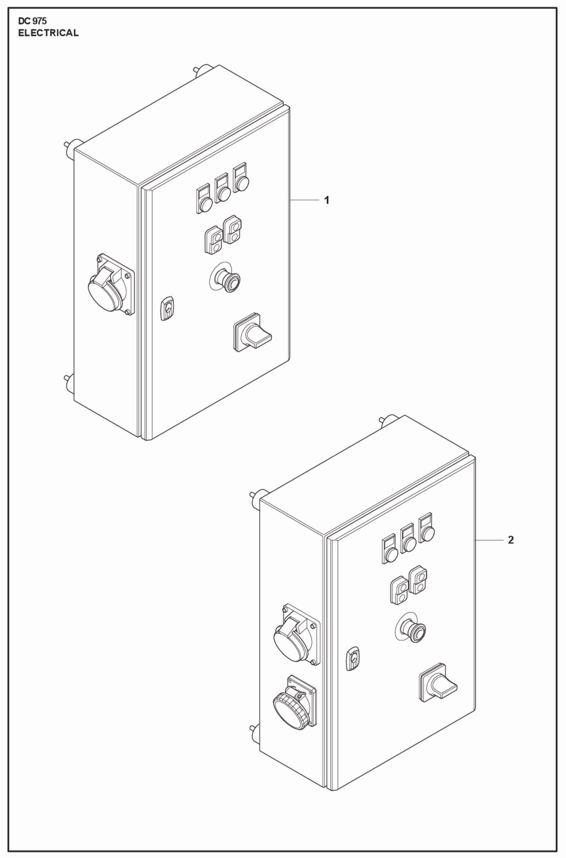 Electrical Parts For DC 975 By Husqvarna