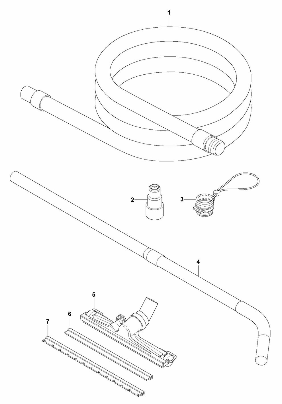 DE 110 H Accessories Assembly Parts