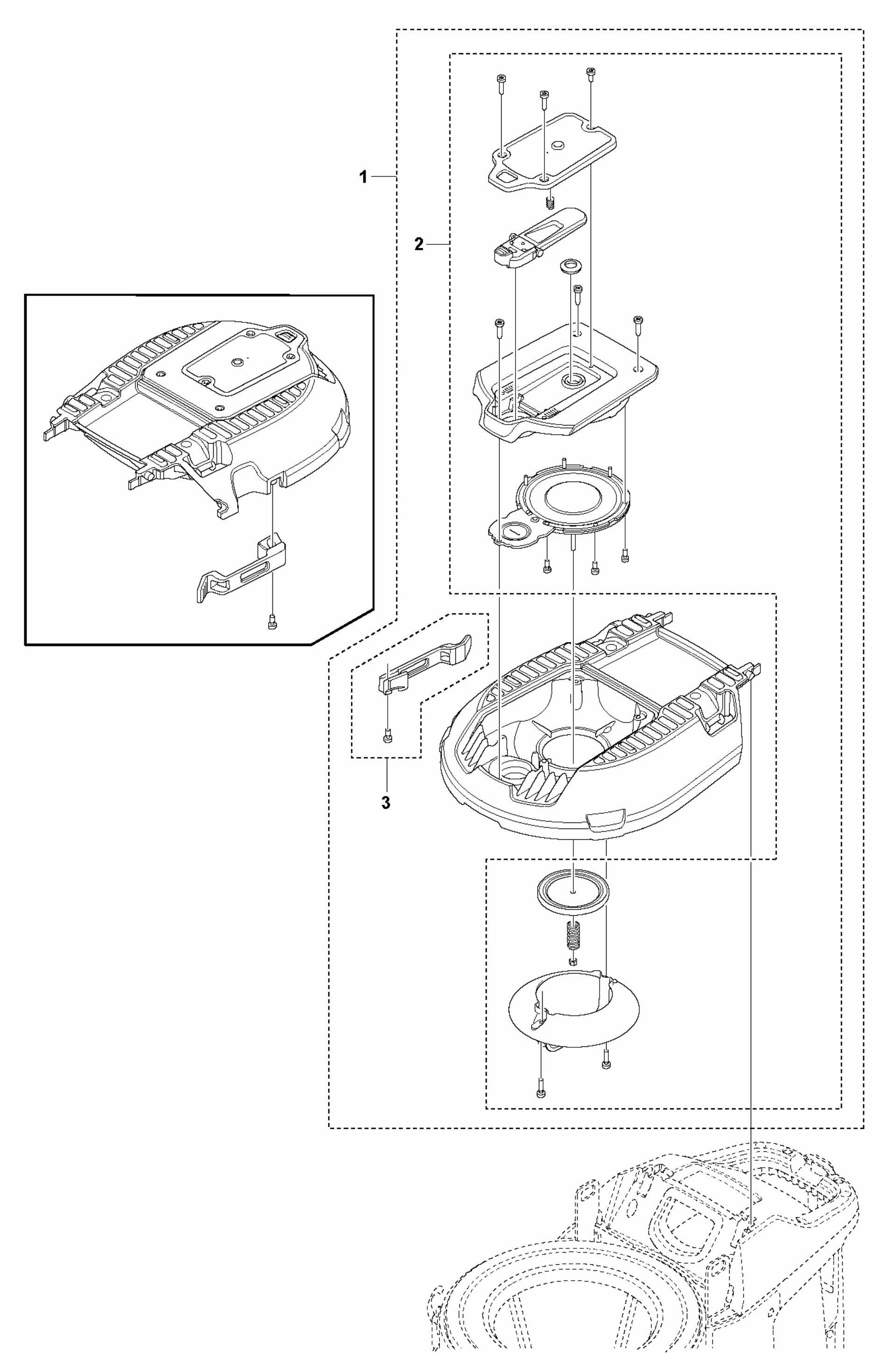 DE 110 Lid Assembly Parts