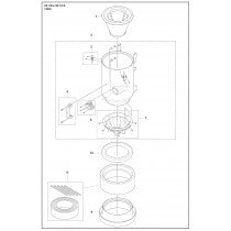 Tank Parts For DE 110 H Parts By Husqvarna