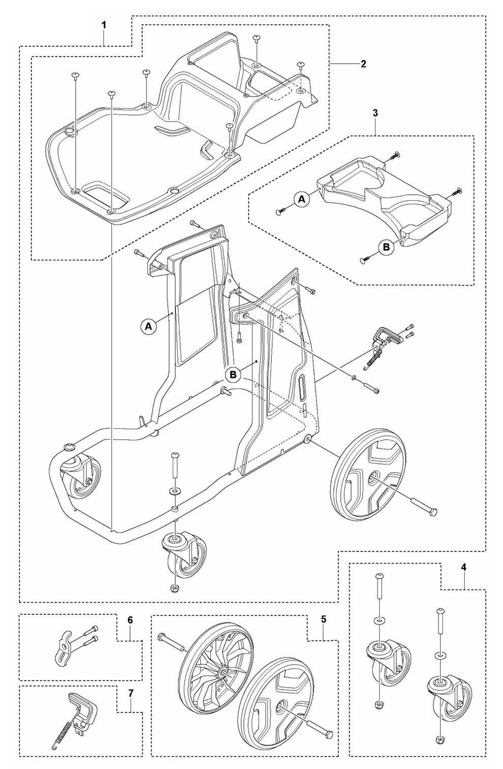 DE 110 S Chassis Assembly Parts