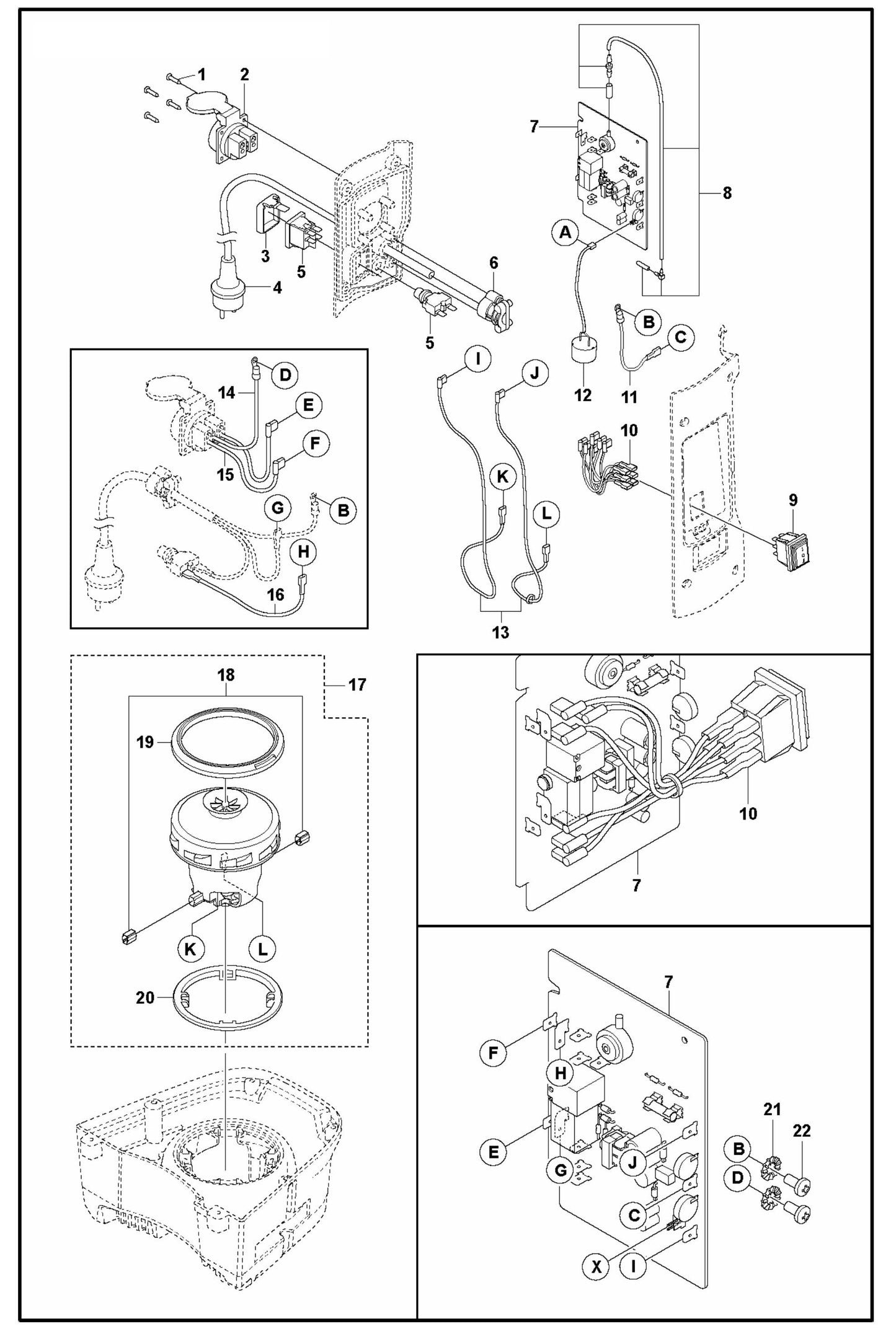 DE 110 S Motor and Electrical-EU, AUS Assembly Parts