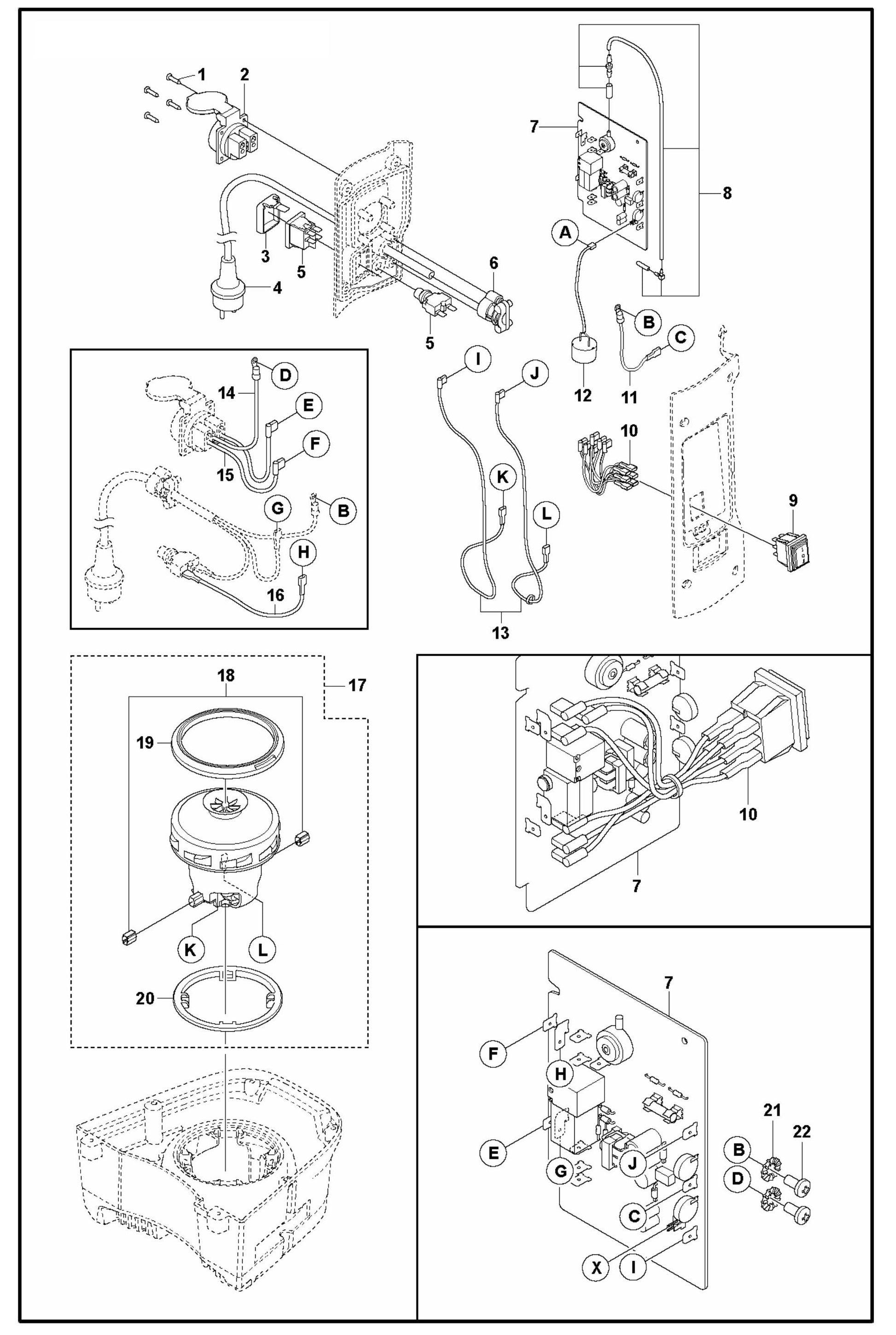 DE 110 S Motor and Electrical-EU, AUS Assembly Parts