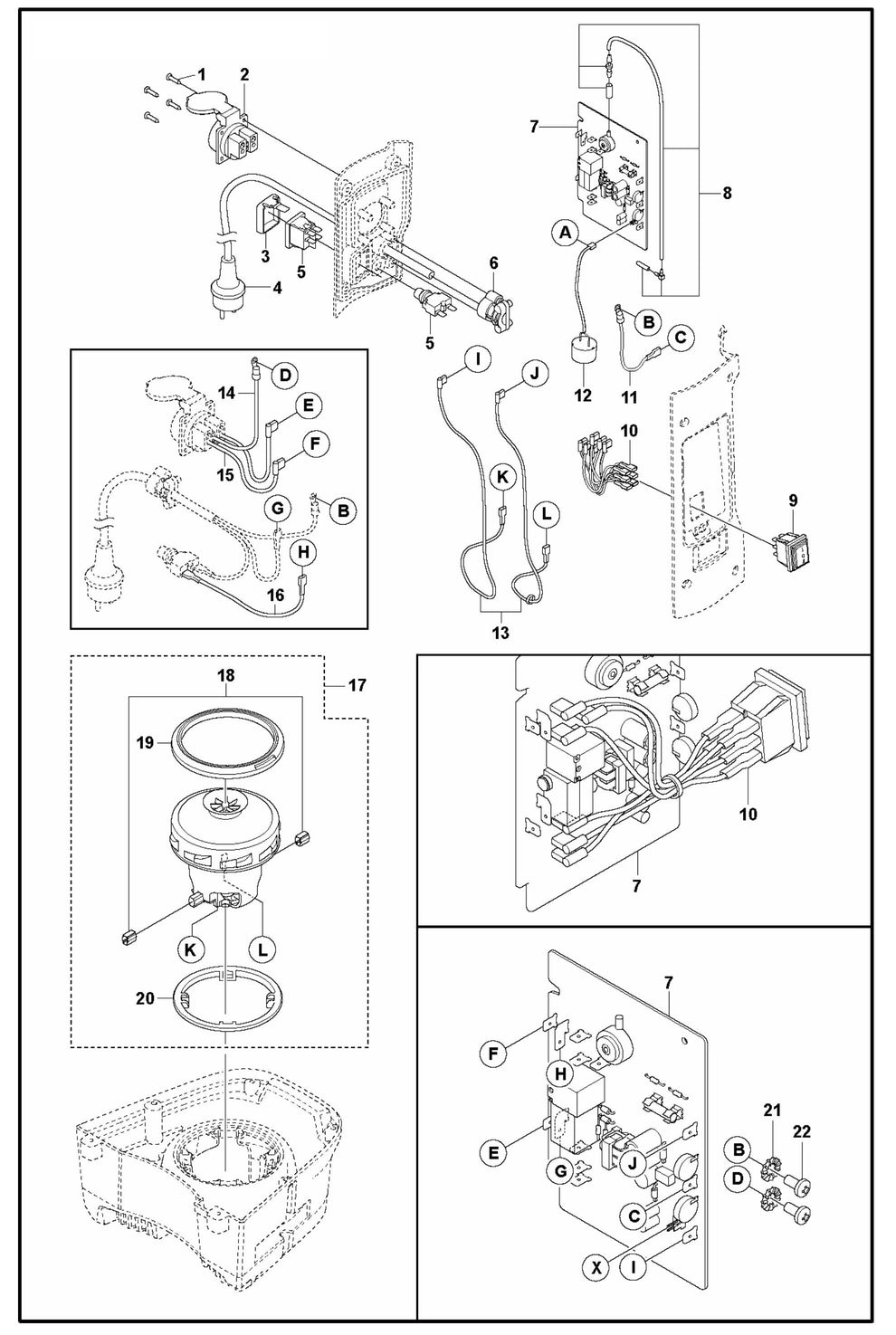 DE 110 S Motor and Electrical-EU, AUS Assembly Parts