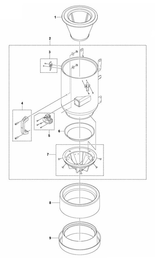 DE 110i H Tank Assembly Parts