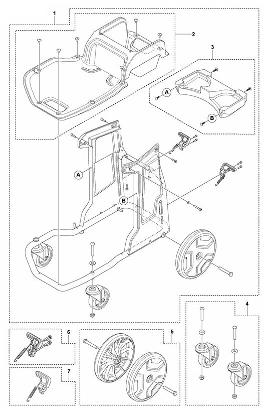 DE 110i H Chassis Assembly Parts