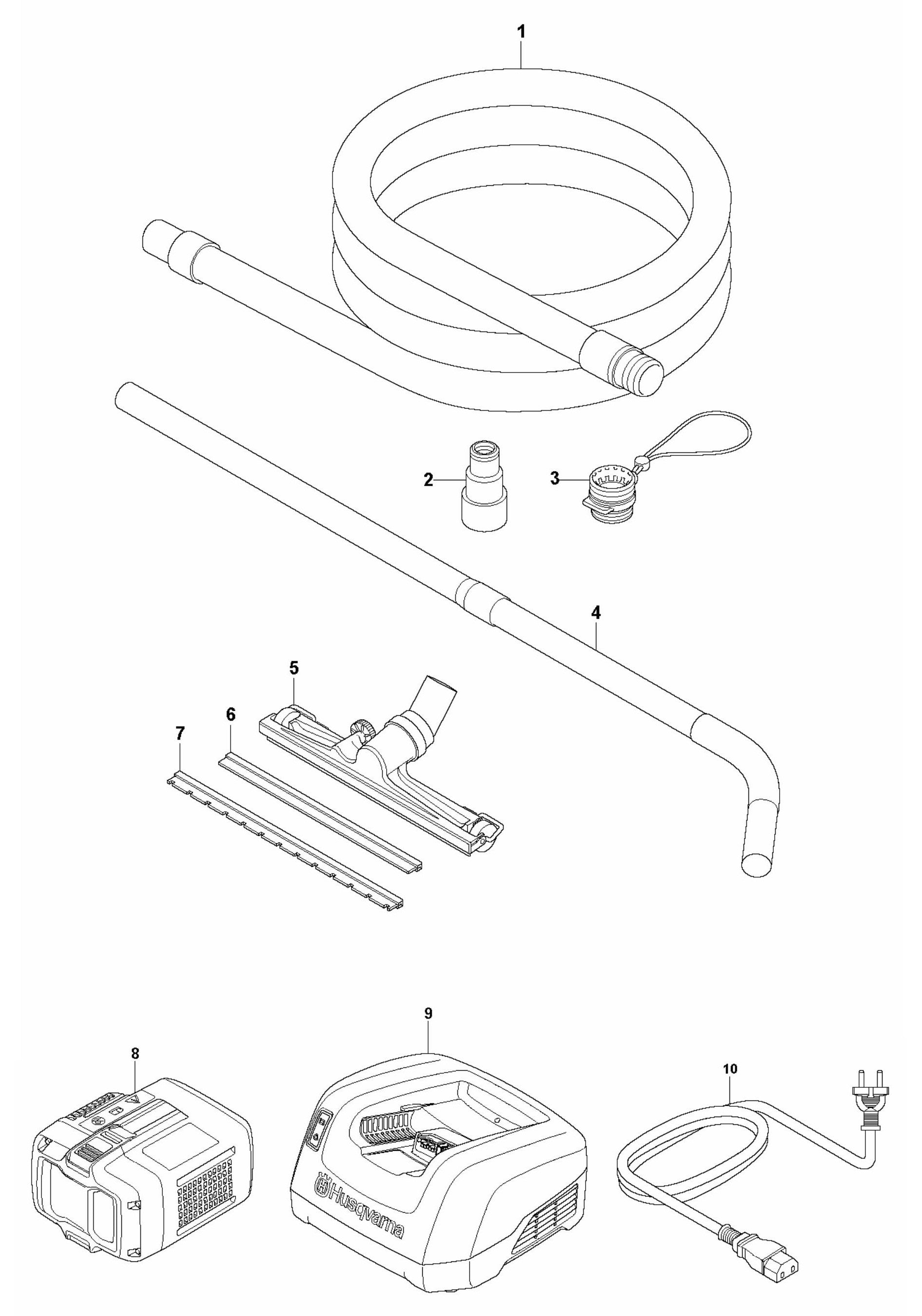 DE 110i H Accessories Assembly Parts