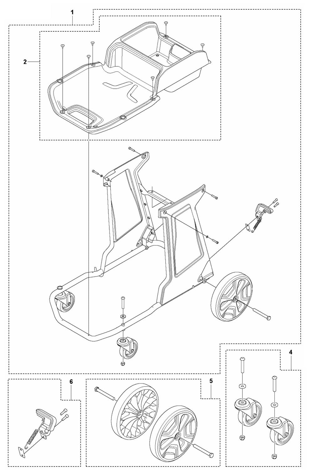 DE 120 Chassis Assembly Parts