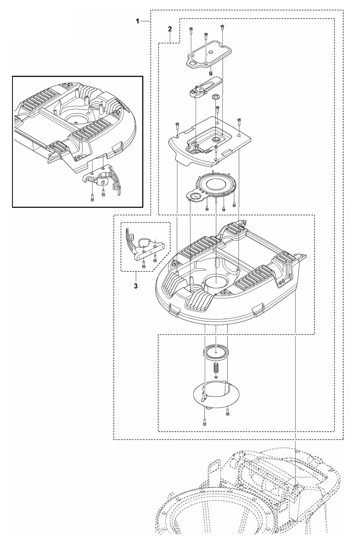 DE 120 Lid Assembly Parts