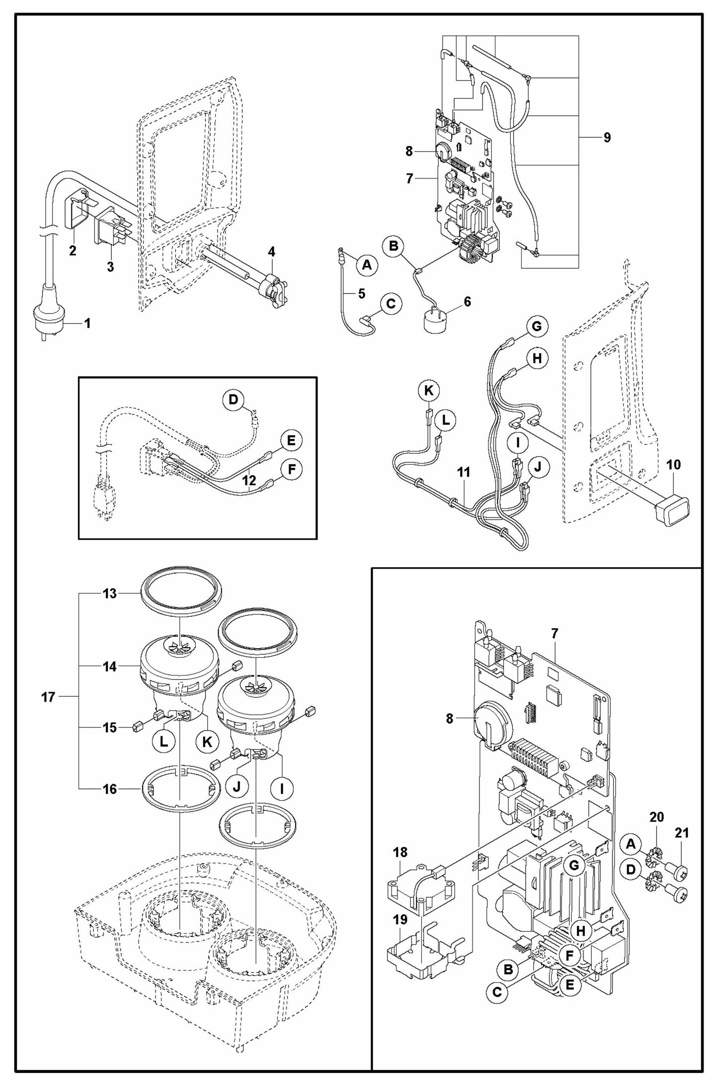 DE 120 Motor and Electrical-EU, AUS Assembly Parts