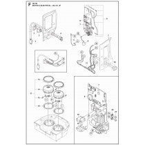 Decals Parts For DE 120 H Parts By Husqvarna