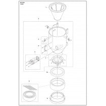 Tank Parts For DE 120 H Parts By Husqvarna