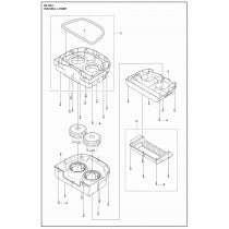 Housing, Lower Parts For DE 130 H Parts By Husqvarna