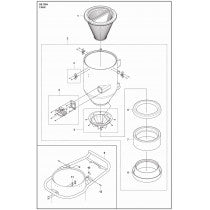 Tank Parts For DE 130 H Parts By Husqvarna
