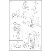 Motor And Electrical Parts For DE 130 H Parts By Husqvarna