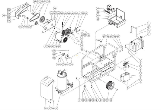 DH-4004-SE0E2G, DH-4004-SE0E3G (sn:15047916-99999999) Frame Assembly Parts By Mi-T-M