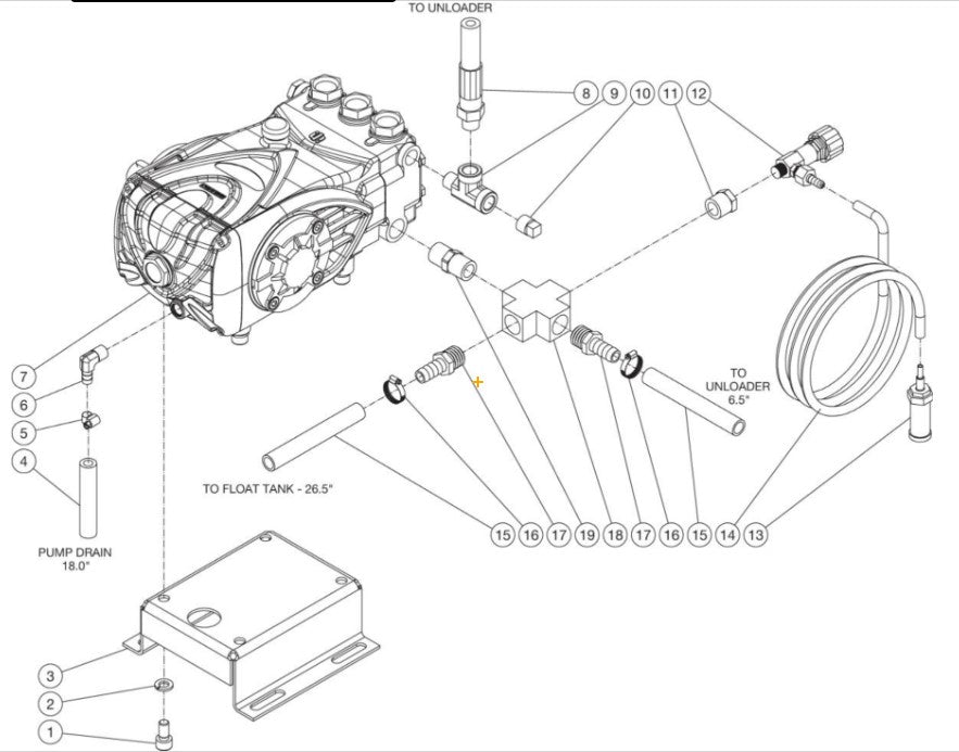 DH-2504-SE0E2G, DH-3504-SE0E2G  (sn:15143274-99999999) Pump Assembly Parts By Mi-T-M