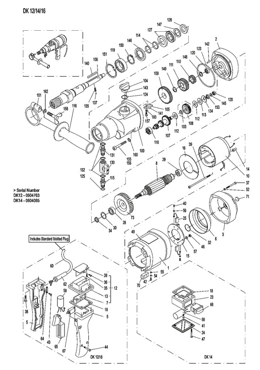 WEKA DK12 Core Drill Parts By Core Bore Diamond Products