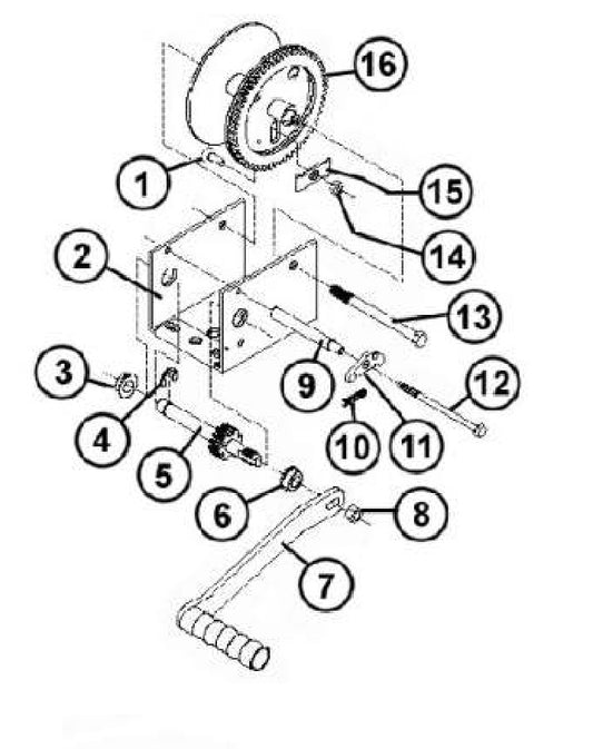 SA12  DL1200 Winch Assembly Parts By Allen Engineering