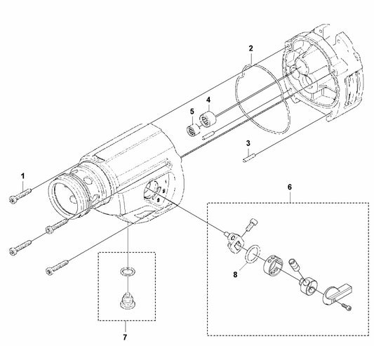 DM 220 Gear Box Assembly Parts-1 by Husqvarna