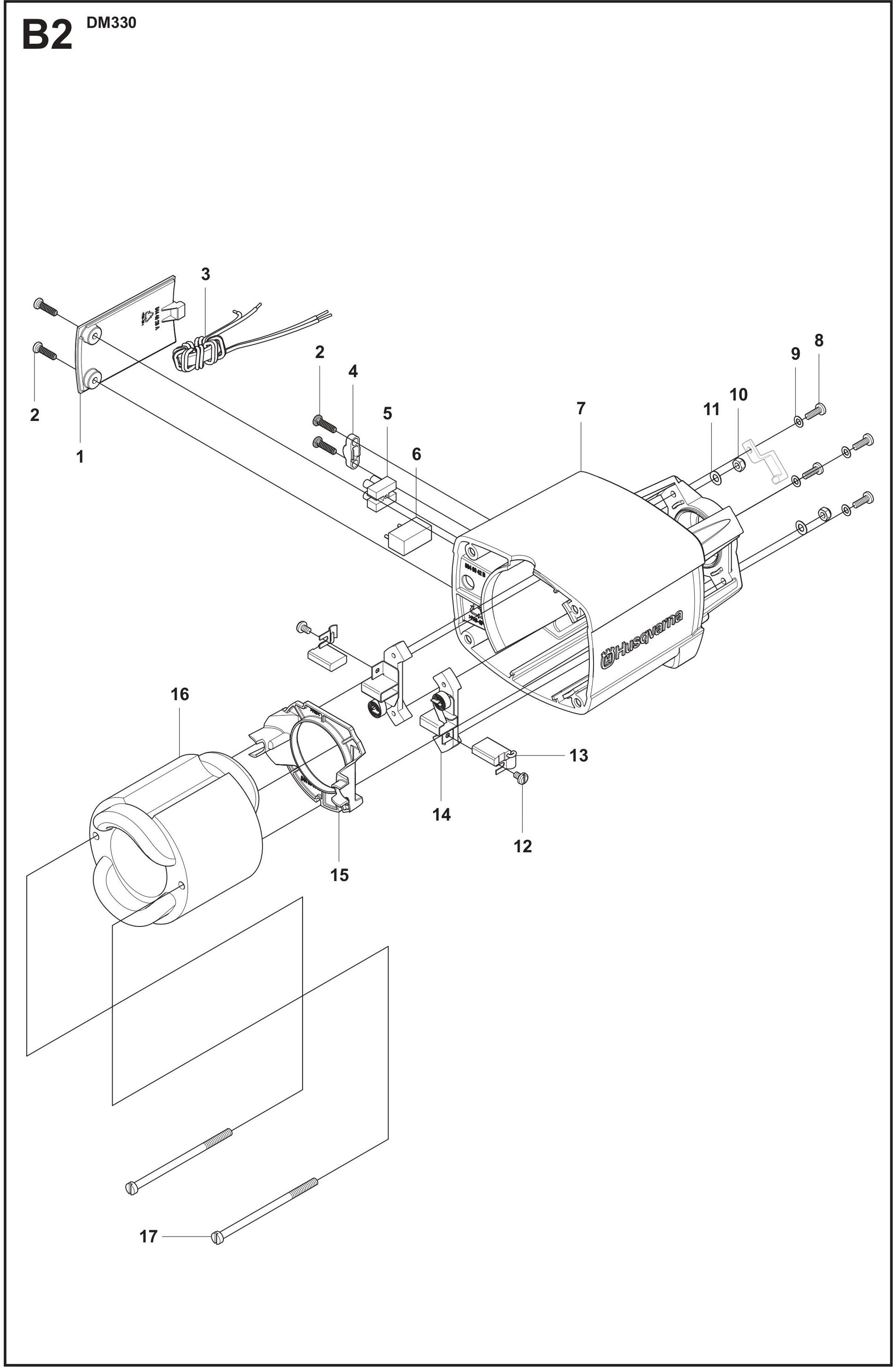 DM 330 Motor Housing Assembly Parts