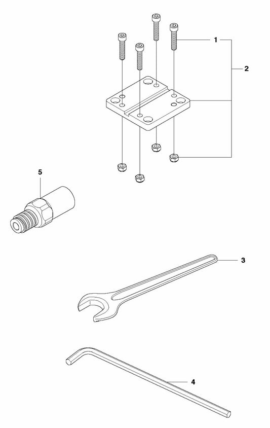 DM 340 Tools And Accessories Assembly Parts by Husqvarna
