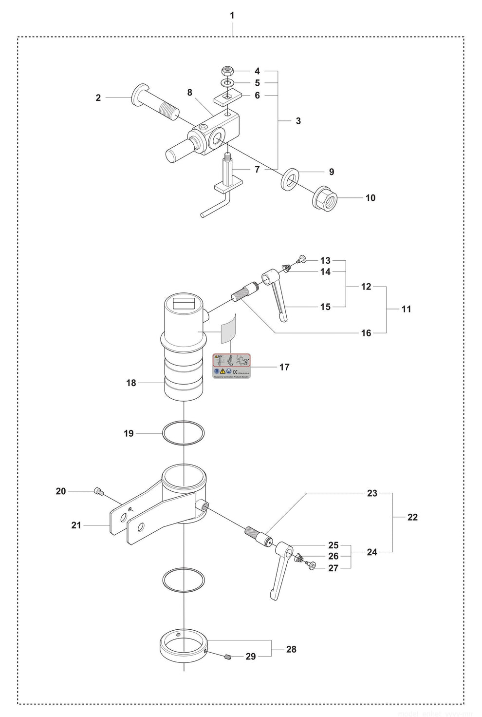 DMS 160 Gyro Unit Assembly Parts