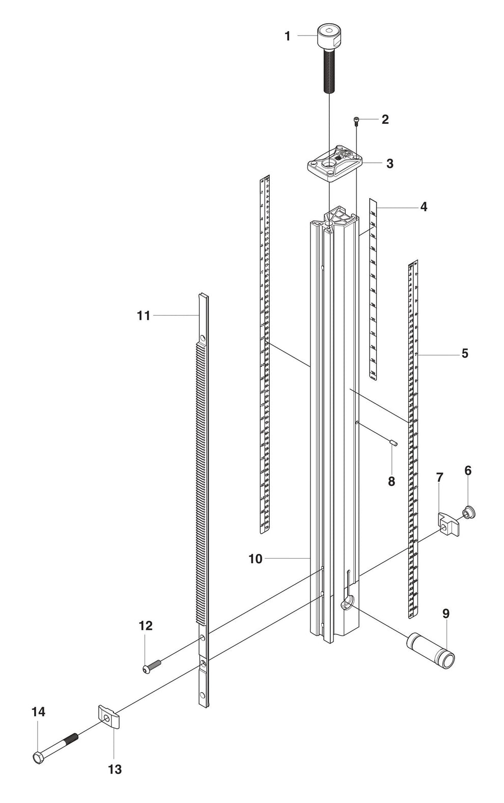 DMS 180 Column Assembly Parts