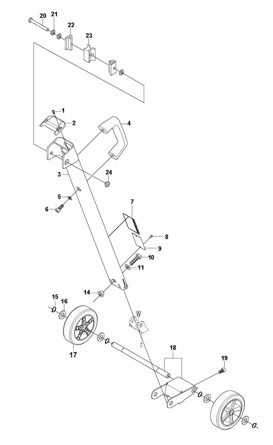 DMS 240 Back Support Assembly Parts