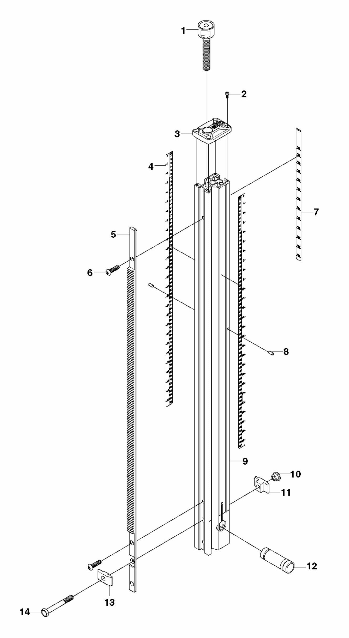DMS 240 Column Assembly Parts