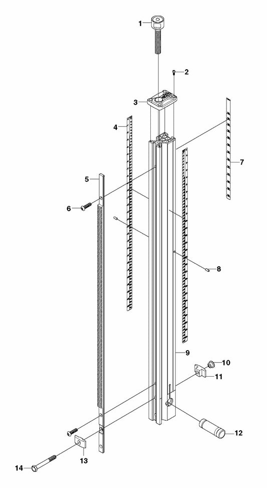 DMS 240 Column Assembly Parts