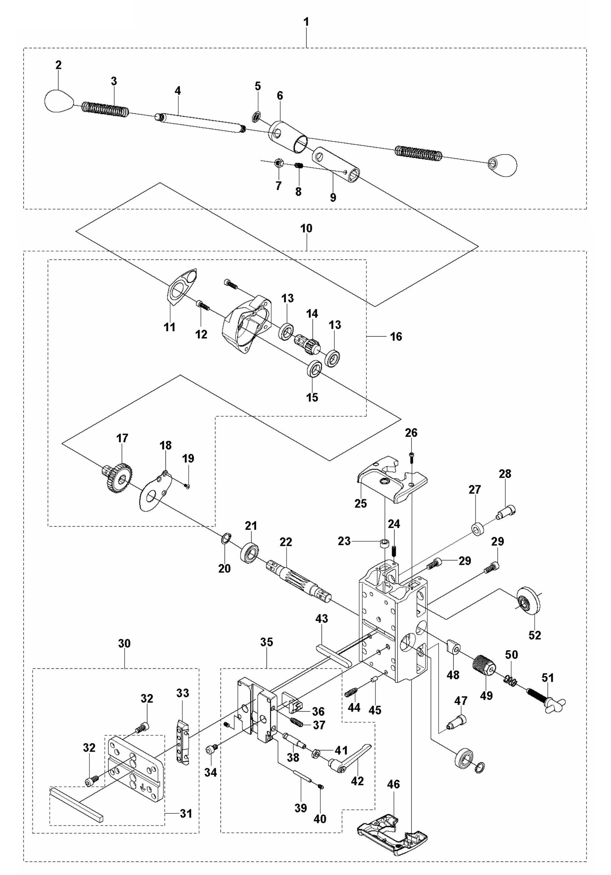 DMS 240 Carriage Assembly Parts