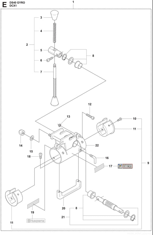 DS 40 Gyro DCX1 Assembly Parts
